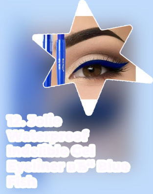 Blue waterproof eyeliner pencil